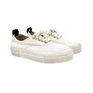 EYTYS White "Mother" Chunky Platform Canvas Sneakers sz 8.5